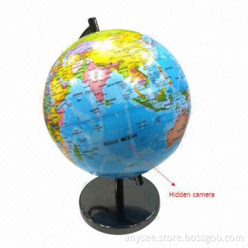 Wi-Fi IP Globe Hidden Camera with Long Working Time and Motion Detection